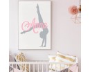 Stickers muraux de gymnastique